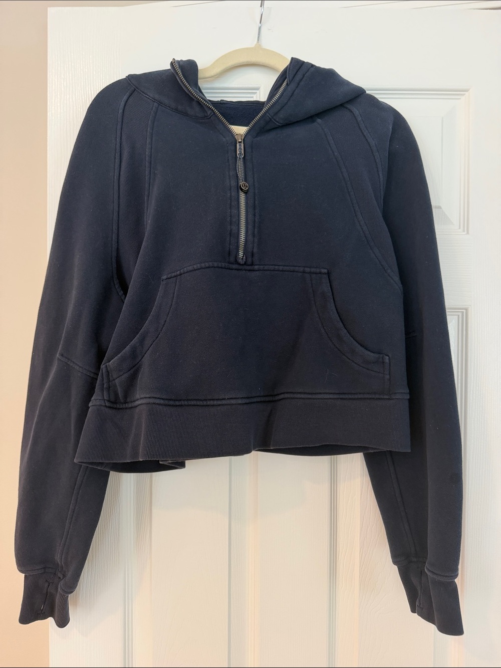 Lululemon Scuba Overzied Half-Zip Hoodie - True Navy- M/L